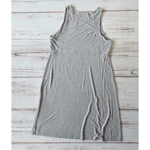 Athleta Light Heather Gray Santorini Thera Dress sz Large - Picture 7 of 7